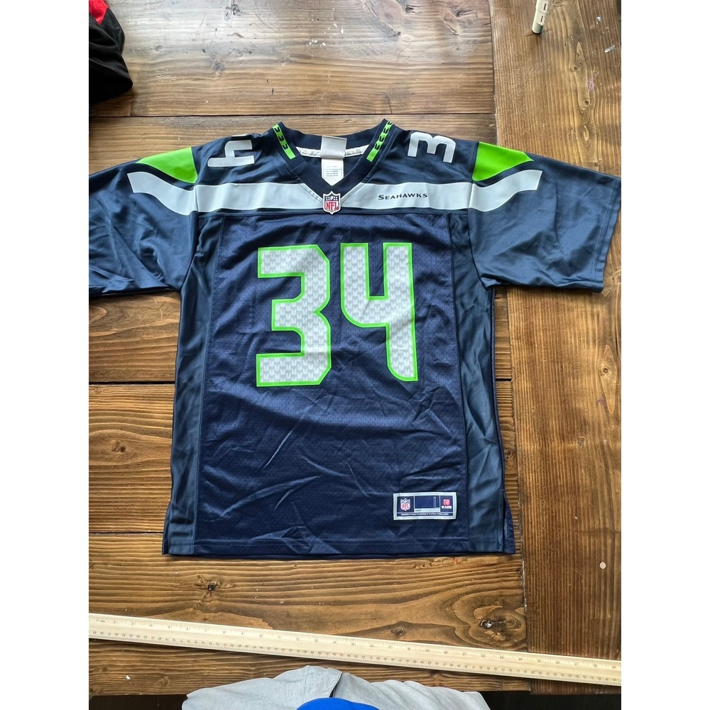NFL Pro Line Seattle Seahawks Thomas Rawls 34 Youth Jersey Blue Large L G